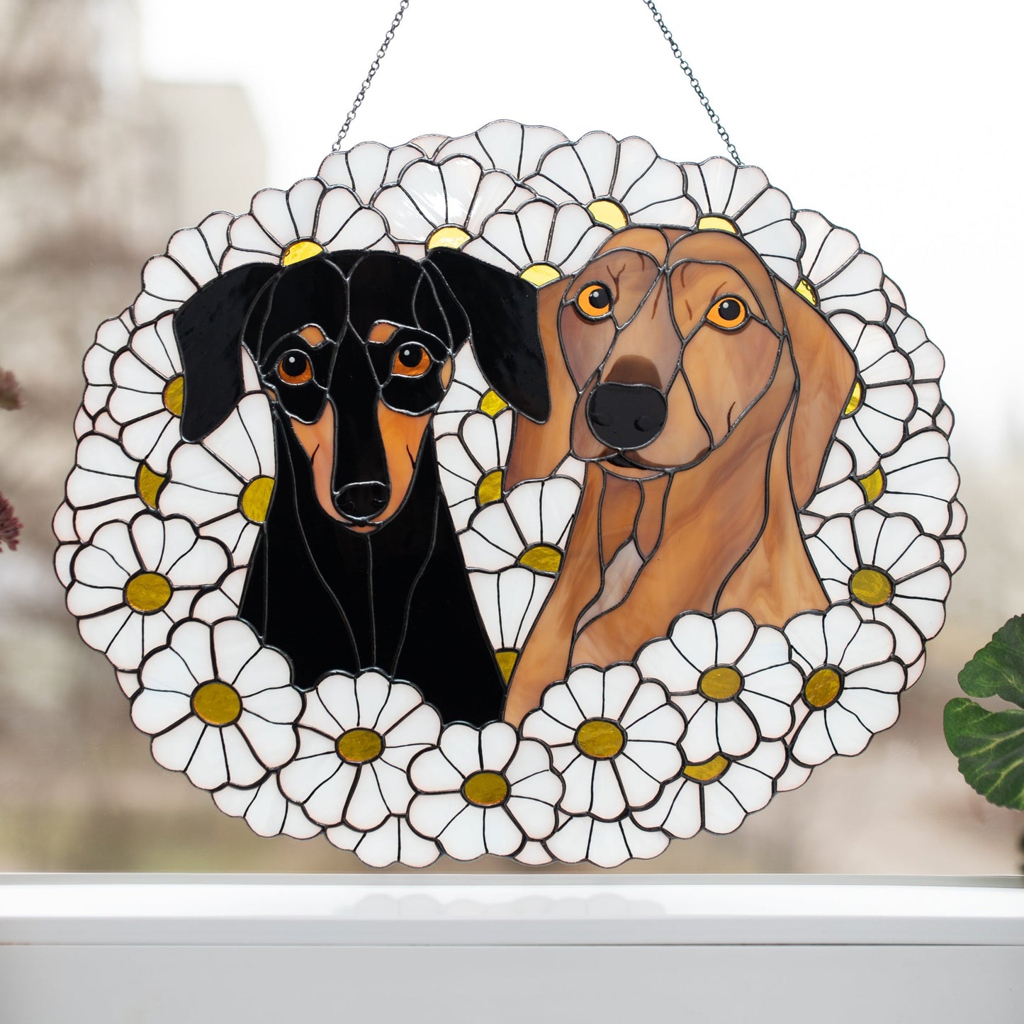 Custom Stained Glass Pet Portrait from Photo🐾
