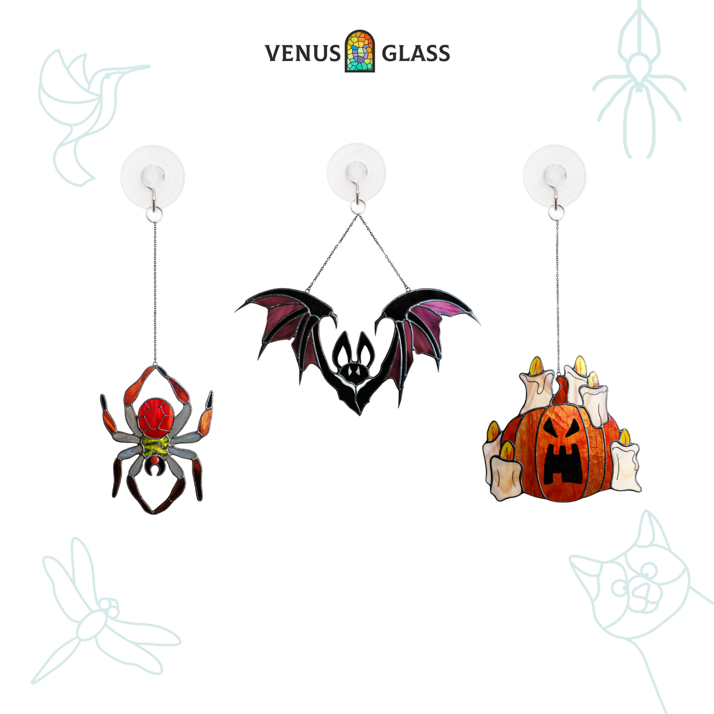 Spooky Halloween Trio Suncatcher