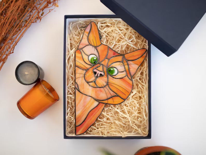 Peeking Cat Suncatcher