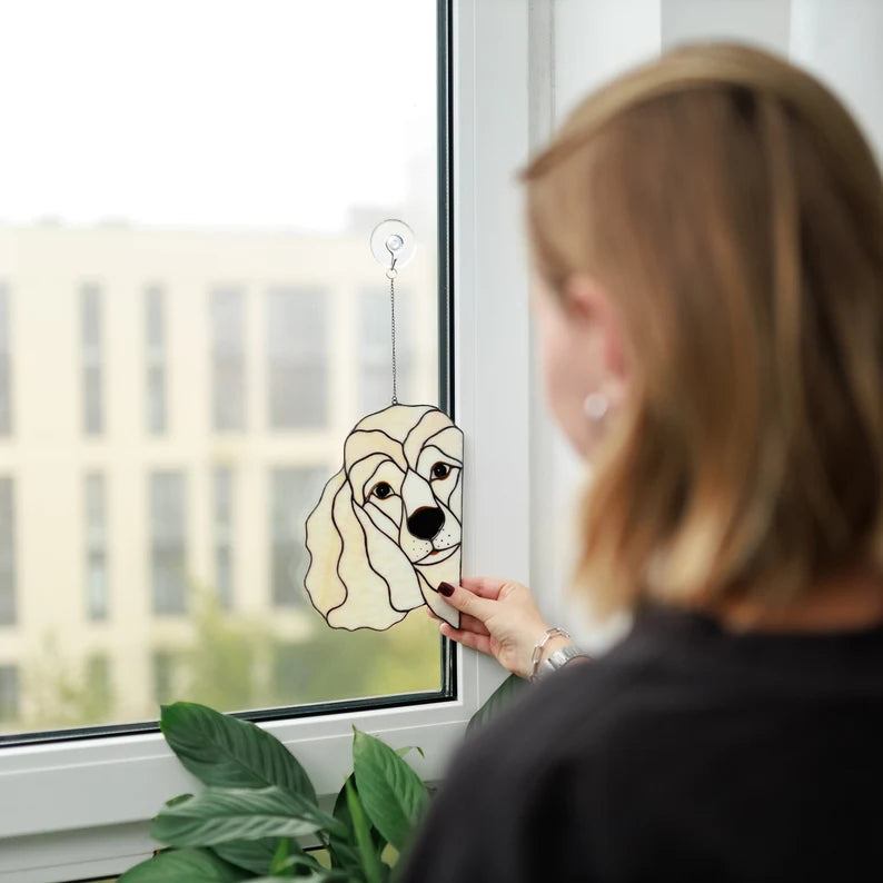 Poodles Dog Suncatcher