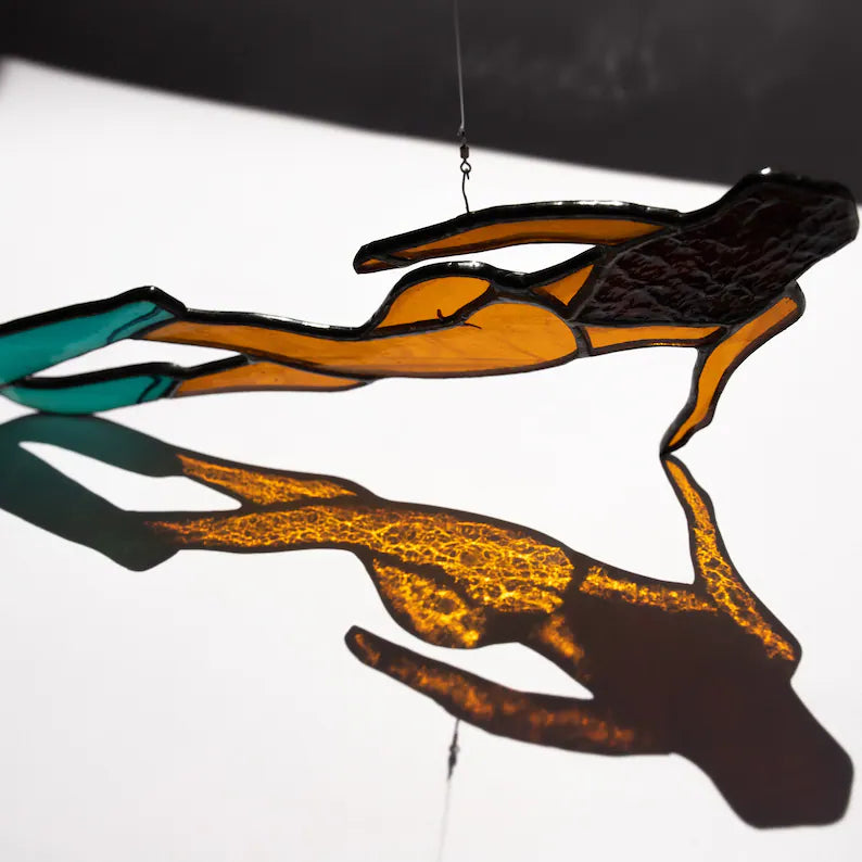 Diving Girl Suncatcher