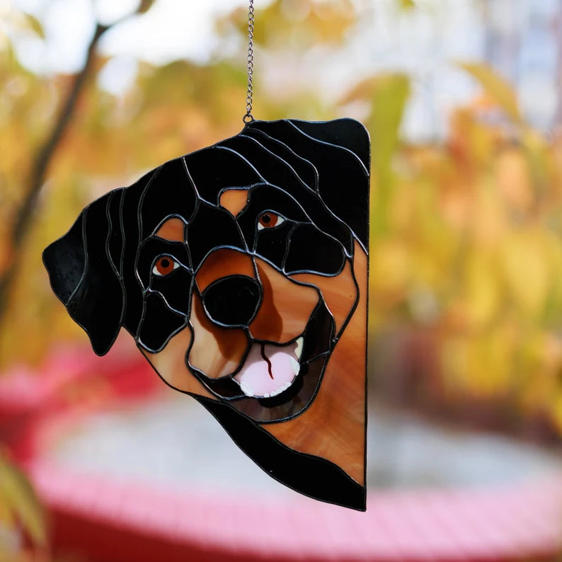 Rottweiler Dog Suncatcher