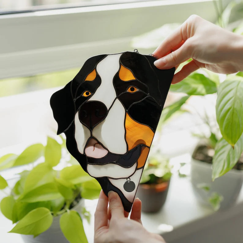 Bernese Mountain Dog Suncatcher