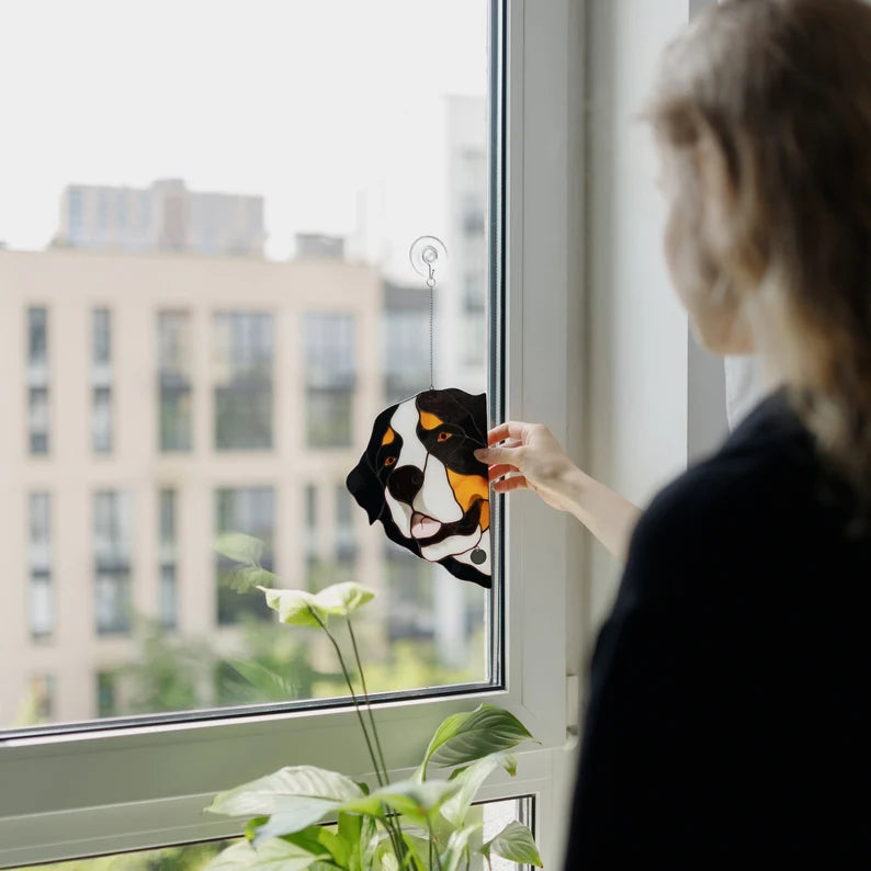 Bernese Mountain Dog Suncatcher