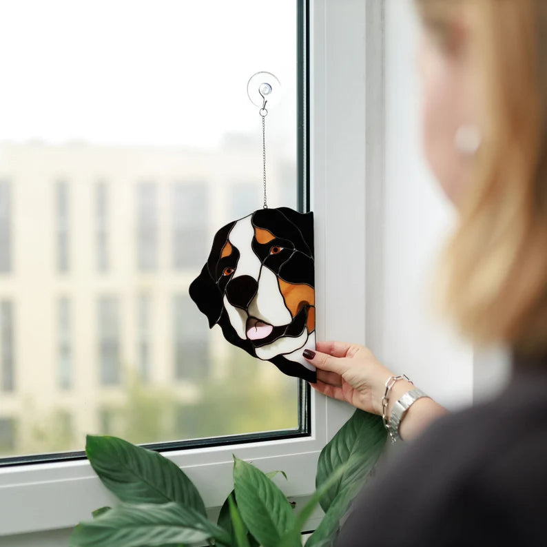 Bernese Mountain Dog Suncatcher