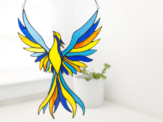 Phoenix-firebird Suncatcher Window Hangings