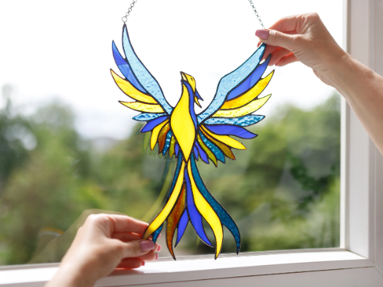 Phoenix-firebird Suncatcher Window Hangings