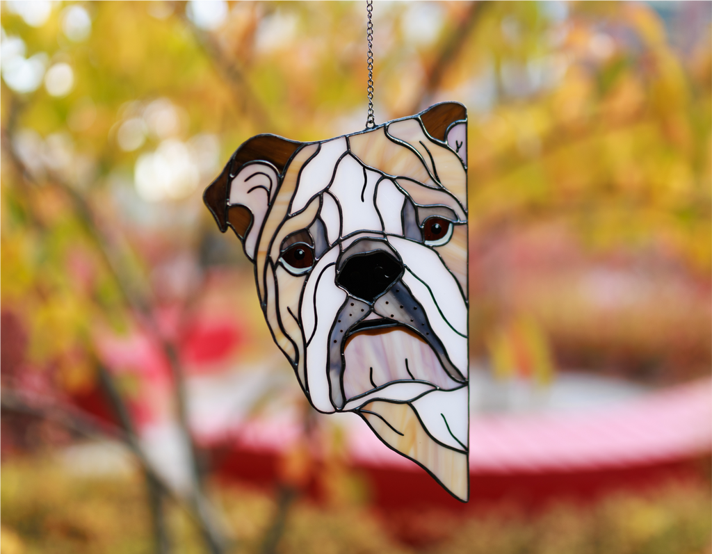 English Bulldog Suncatcher