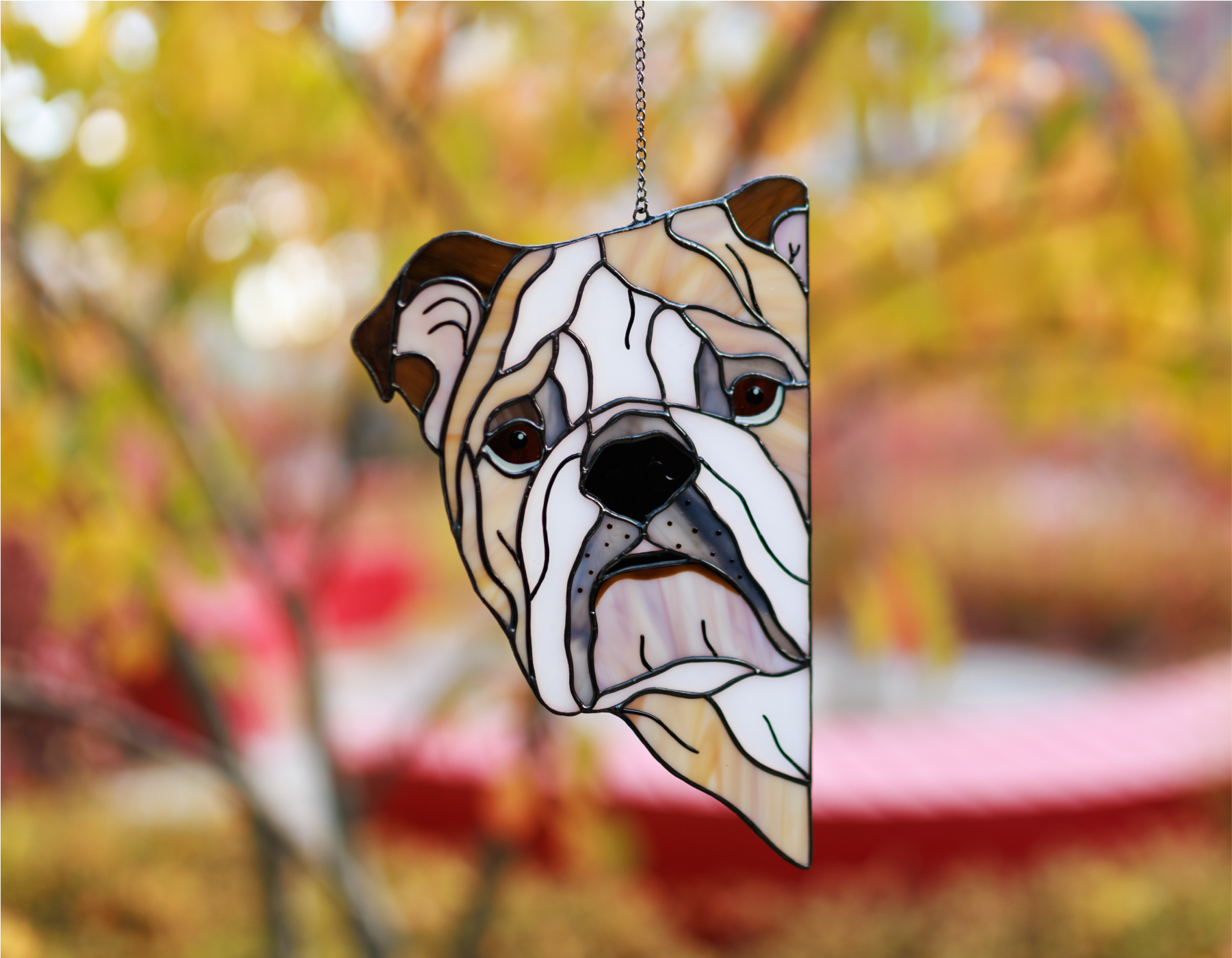 English Bulldog Suncatcher