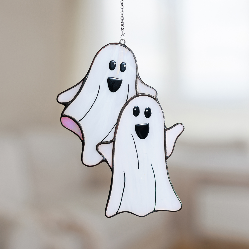 Ghost Stained Glass Suncatcher