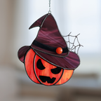 Spooky Halloween Pumpkin 2 in 1 Suncatcher