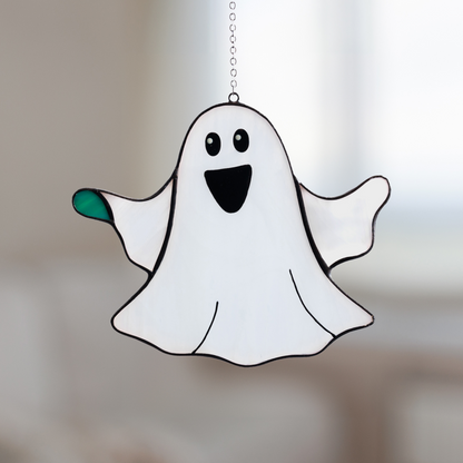 Ghost Stained Glass Suncatcher