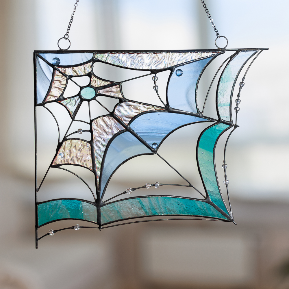 Corner Spider Web Suncatcher