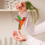 Hummingbird Stained Glass Suncatcher