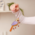 Female Cardinal Stained Glass Suncatcher