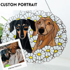 Custom Stained Glass Pet Portrait from Photo🐾