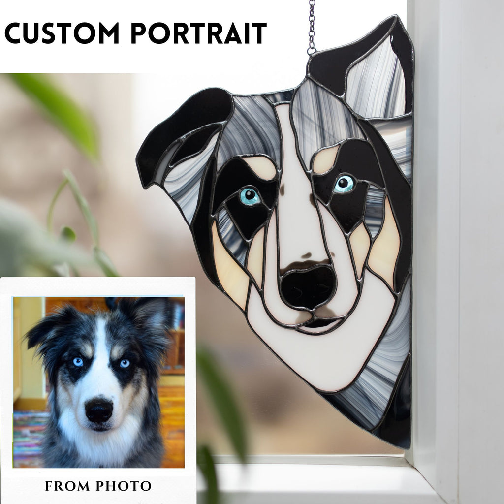 Custom Stained Glass Pet Portrait from Photo🐾