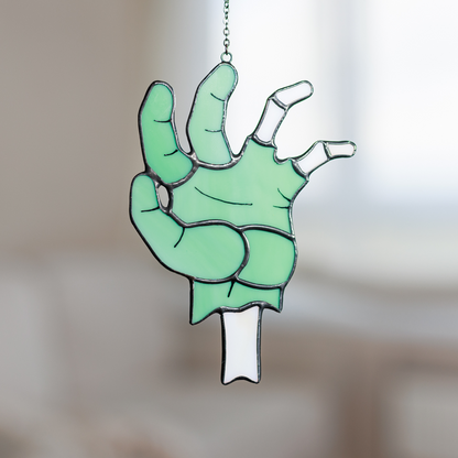 Zombie Hand Out Suncatcher