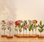 Stained Glass Gladiolus Plant Stake (August Birth Flower)