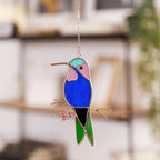 Hummingbird Stained Glass Suncatcher