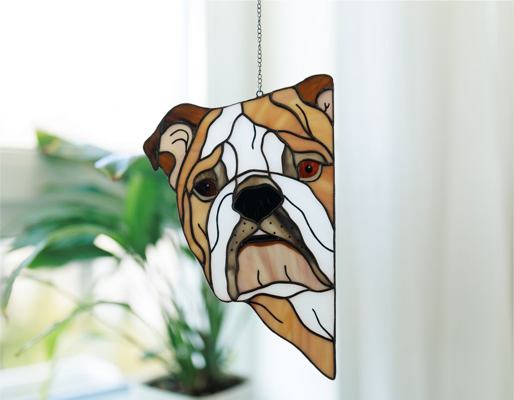 English Bulldog Suncatcher