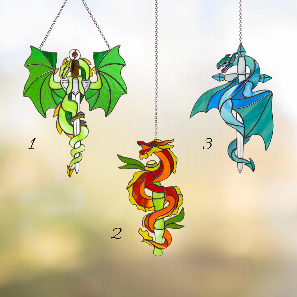 Blue Dragon Suncatcher