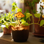 Mushroom Stained Glass Plant Stake