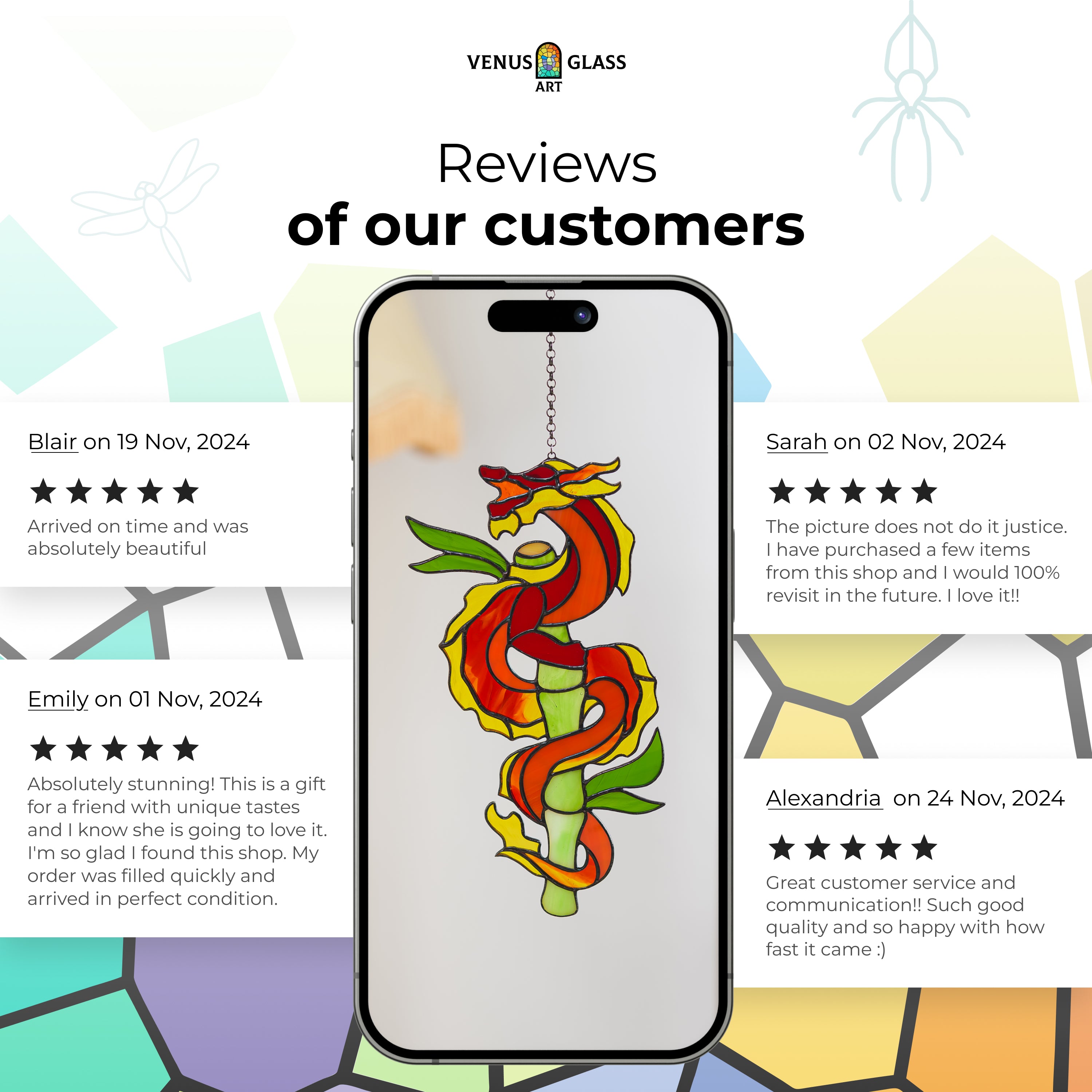 Blue Dragon Suncatcher