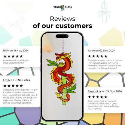 Red Dragon Suncatcher