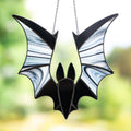 Halloween Black Bat Stained Glass Window Hanging Suncathcers Halloween Decor