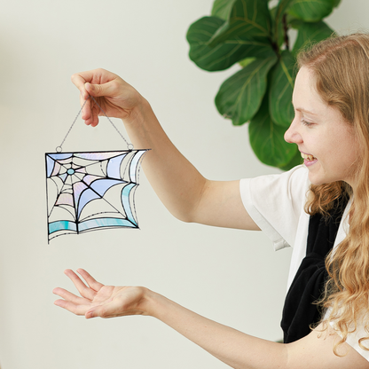 Corner Spider Web Suncatcher