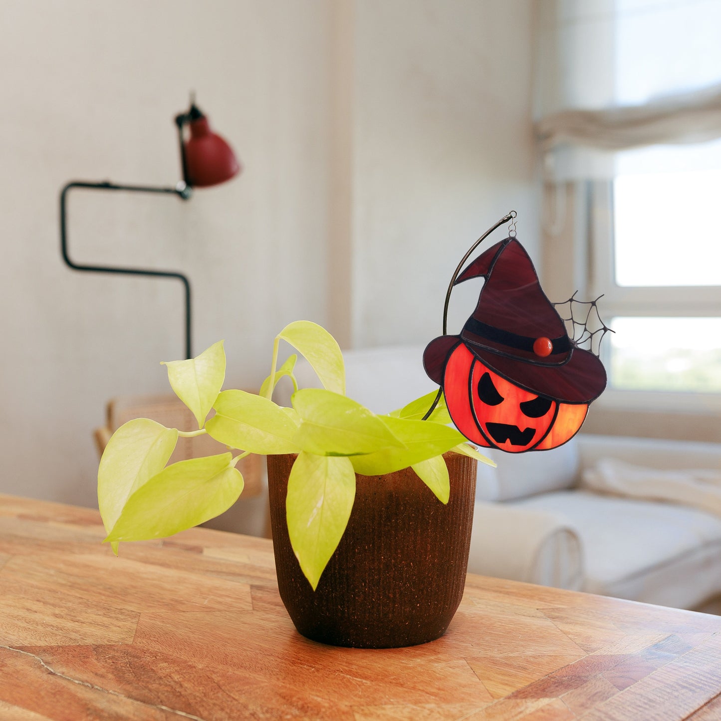 Spooky Halloween Pumpkin 2 in 1 Suncatcher