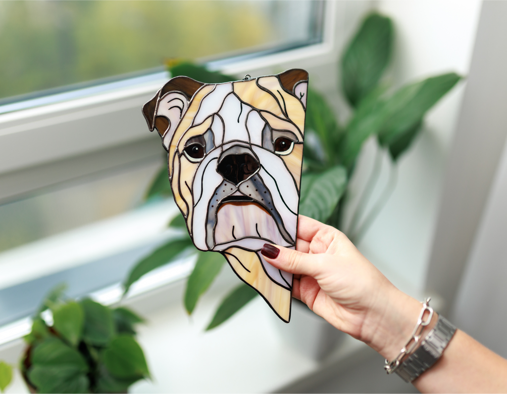 English Bulldog Suncatcher