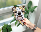 English Bulldog Suncatcher