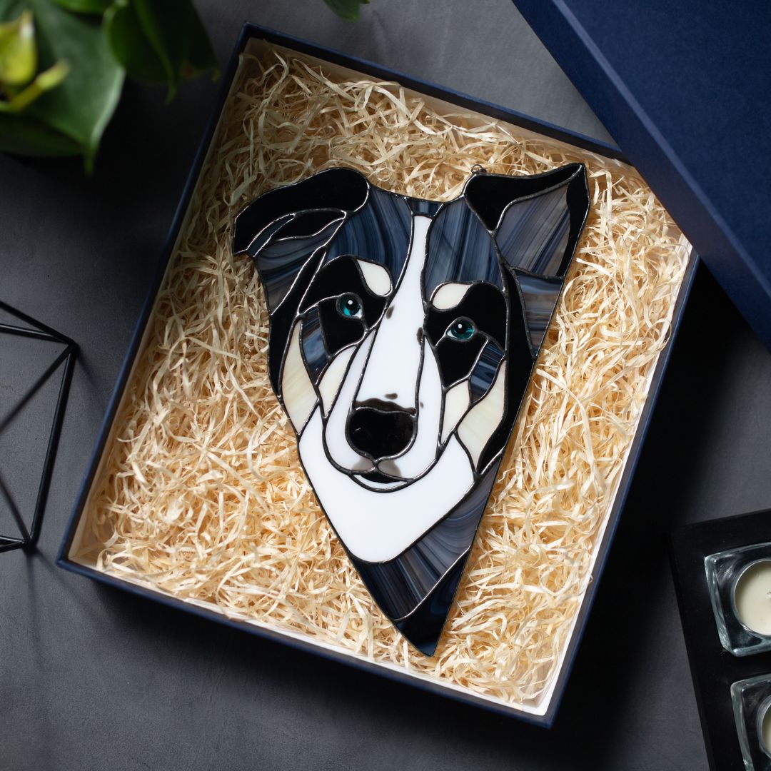 Custom Stained Glass Pet Portrait from Photo🐾