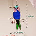 Hummingbird Stained Glass Suncatcher