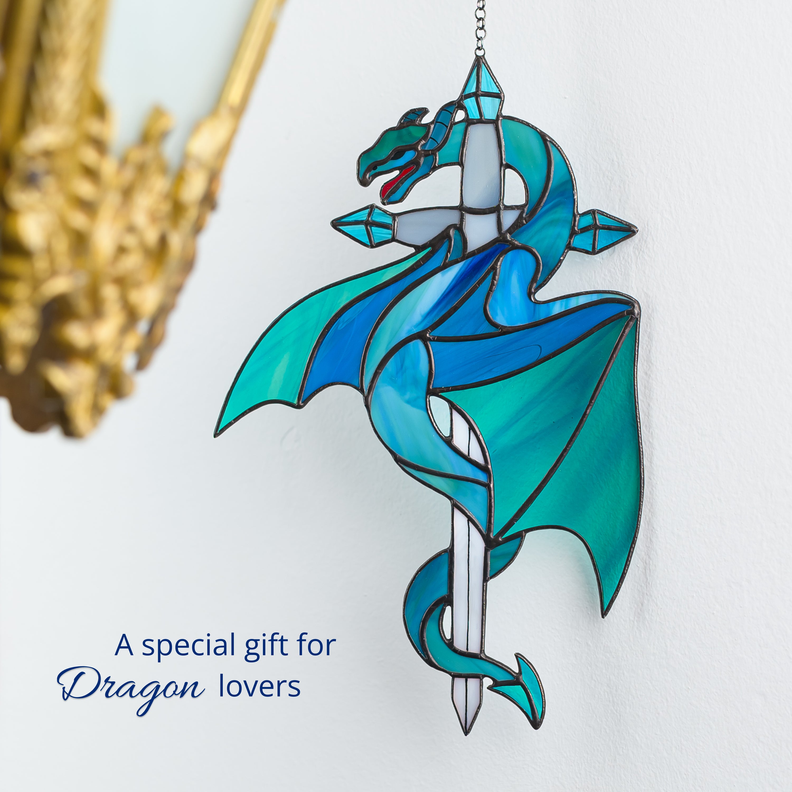 Blue Dragon Suncatcher