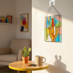 Safari Stained Glass Wall Art – Duck, Giraffe, Zebra & Leopard