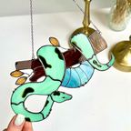 Wooden Snake Suncatcher