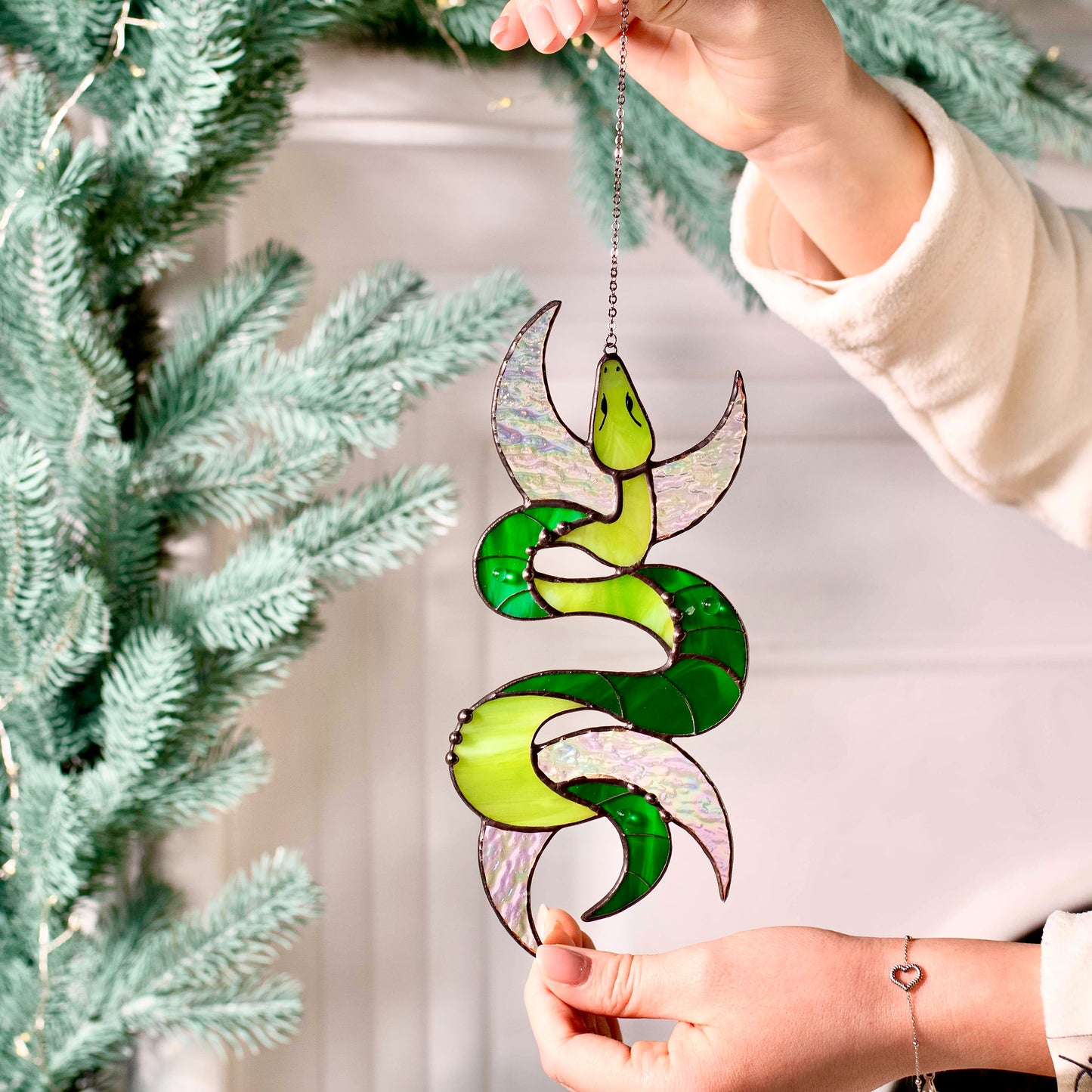 Green Snake Suncatcher
