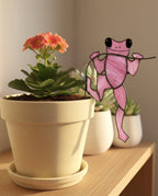 Stained Glass Frog Plant Stake