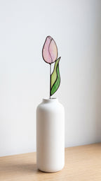 Stained Glass Tulip Flower Bouquet