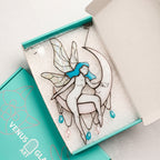 Stained Glass Fairy Moon Suncatcher