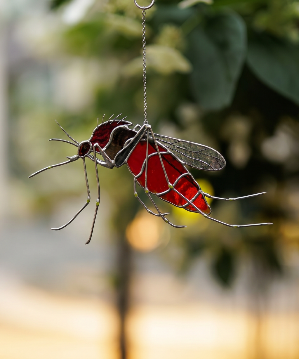 Stained Glass Mosquito Suncatcher