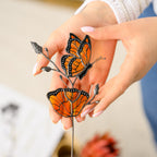 Stained Glass Monarch Butterfly Plant Stake