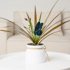 Stained Glass Monarch Butterfly Plant Stake