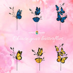 Stained Glass Monarch Butterfly Plant Stake
