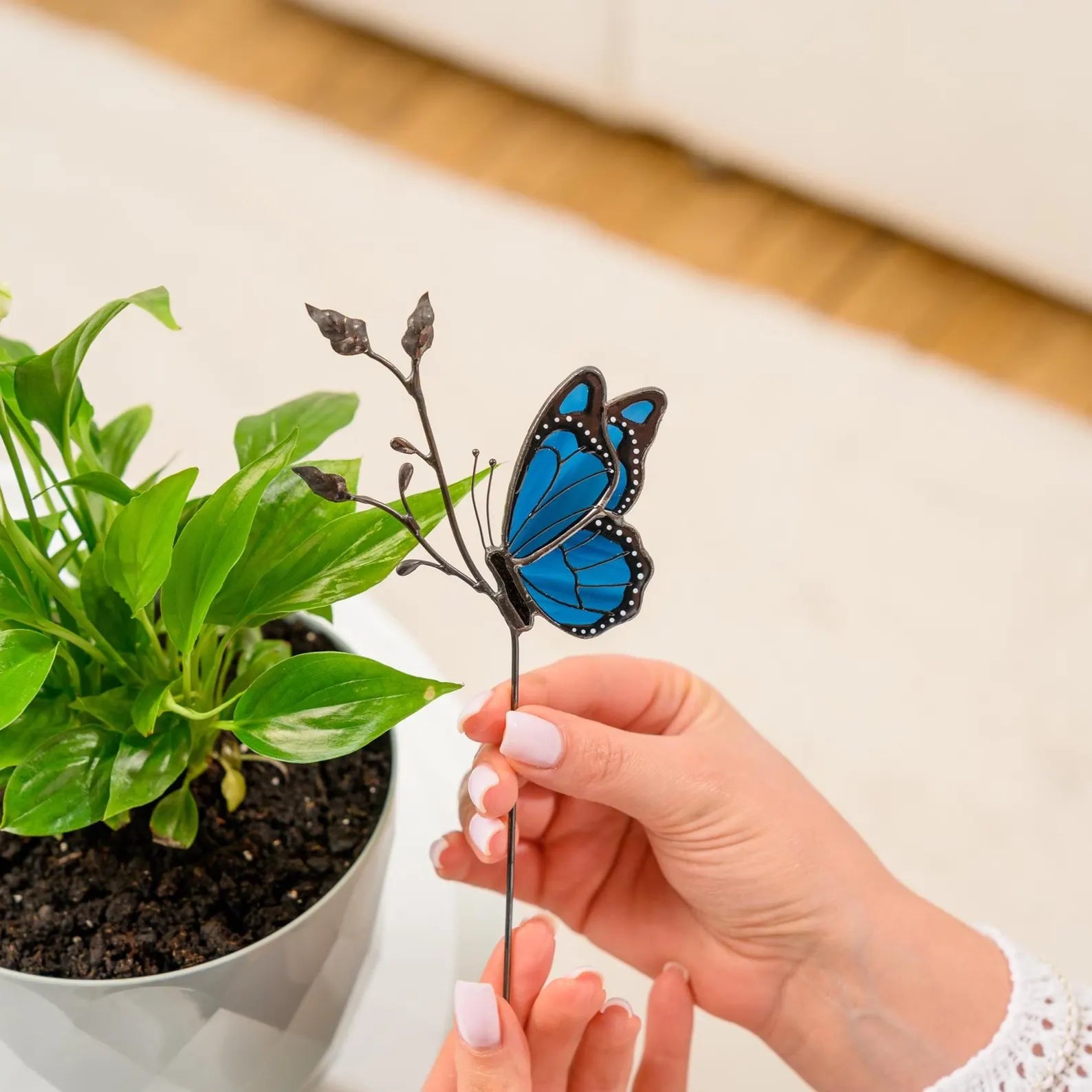 Monarch Butterfly Garden Stake