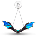 Halloween Bat Stained Glass Suncatcher for Window Decor