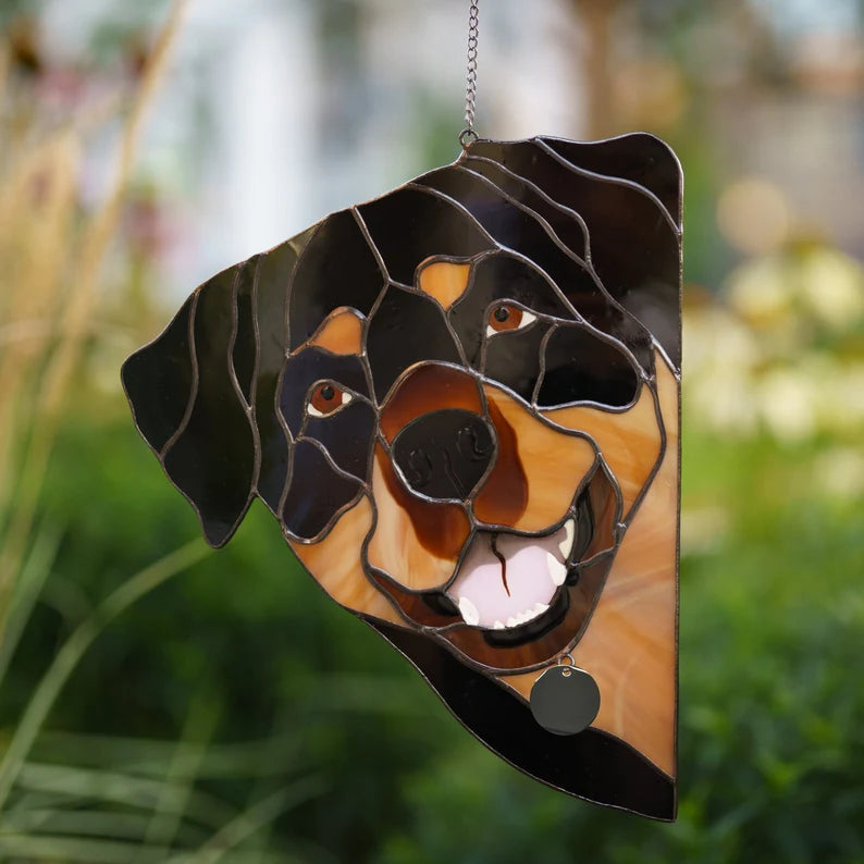 Rottweiler Dog Suncatcher